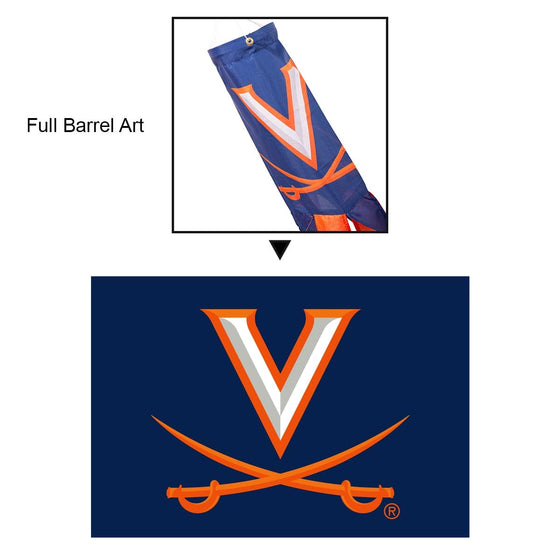 College Flags & Banners Co. Virginia Cavaliers Windsock - 757 Sports Collectibles