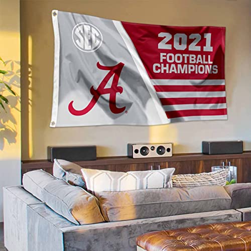 Alabama Crimson Tide 2021 SEC Conference Champions Banner Flag - 757 Sports Collectibles