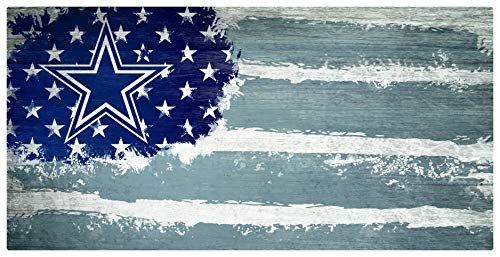 Fan Creations NFL Dallas Cowboys Unisex Dallas Cowboys Flag Sign, Team Color, 6 x 12 - 757 Sports Collectibles
