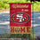 WinCraft San Francisco 49ers Welcome Home Decorative Garden Flag Double Sided Banner - 757 Sports Collectibles