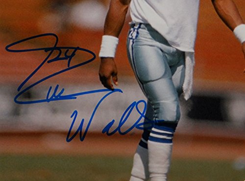 Everson Walls Autographed 8x10 Vertical On Field Photo- JSA W Authenticated - 757 Sports Collectibles