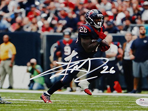 Lamar Miller Autographed Texans 8x10 Against Chargers Photo- JSA W Auth White - 757 Sports Collectibles