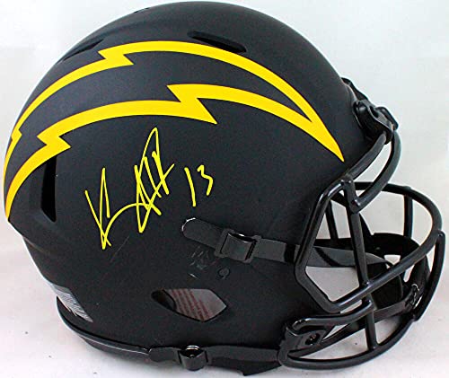 Keenan Allen Autographed LA Chargers Authentic Eclipse Speed F/S Helmet -Beckett W Yellow - 757 Sports Collectibles