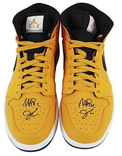 Lakers Magic Johnson Signed 2018 Nike Air Jordan 1 Mid Size 11.5 Shoes w Box BAS - 757 Sports Collectibles