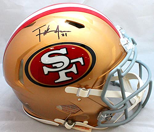 Frank Gore Autographed F/S San Francisco 49ers Speed Authentic Helmet-JSA W Black - 757 Sports Collectibles