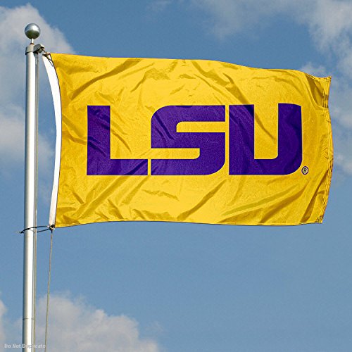 LSU Tigers Gold University Large College Flag - 757 Sports Collectibles