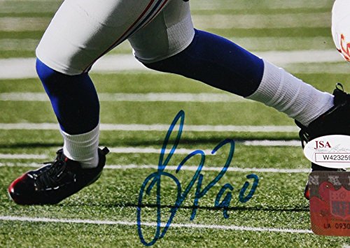 Jason Pierre Paul Autographed 8x10 Vertical On Field Photo- JSA Authenticated - 757 Sports Collectibles