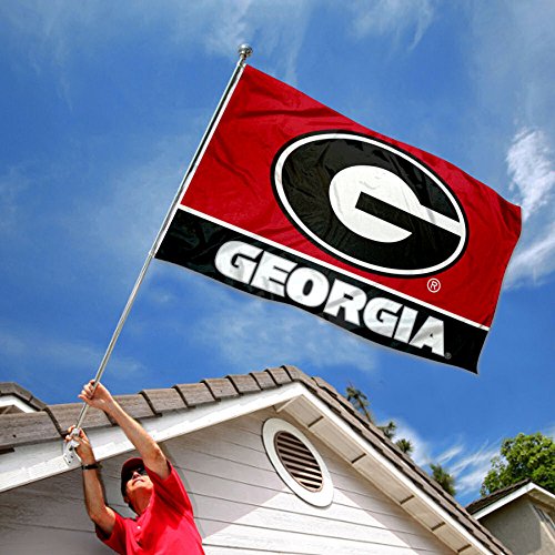 College Flags & Banners Co. Georgia Bulldogs G Logo Double Sided Flag - 757 Sports Collectibles