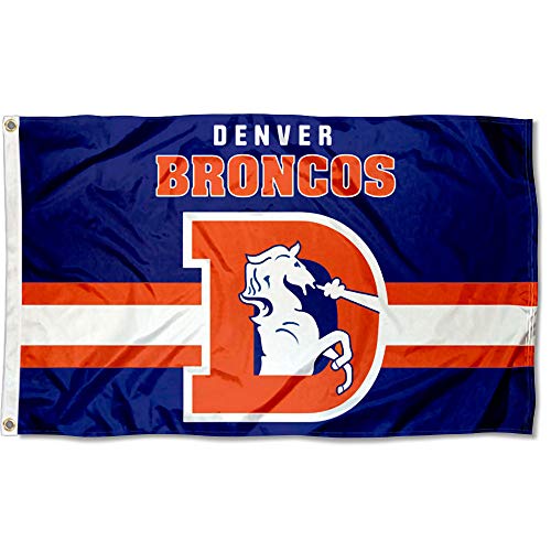 WinCraft Broncos Throwback Vintage Retro 3x5 Banner Flag - 757 Sports Collectibles