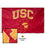 College Flags & Banners Co. USC Trojans Trojan Head Embroidered and Stitched Nylon Flag - 757 Sports Collectibles