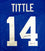 Y.A. Tittle Autographed Blue Pro Style Jersey With HOF- JSA Witnessed Auth - 757 Sports Collectibles