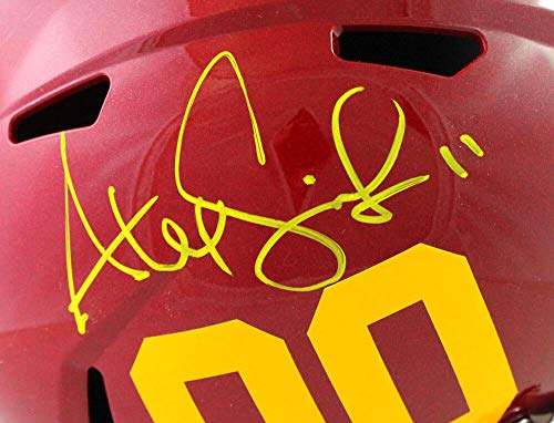 Alex Smith Autographed Washington Team 2020 Speed F/S Helmet- Beckett W Yellow - 757 Sports Collectibles