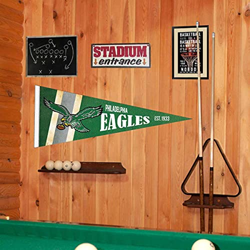 WinCraft Philadelphia Eagles Throwback Vintage Retro Pennant Flag - 757 Sports Collectibles