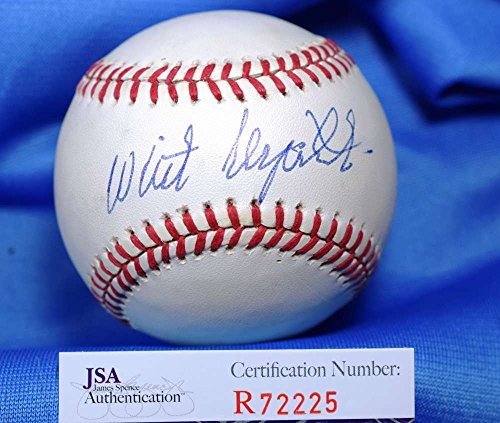 WHIT WYATT JSA COA HAND SIGNeD NATIONAL LEAGUE AUTOGRAPH BASEBALL