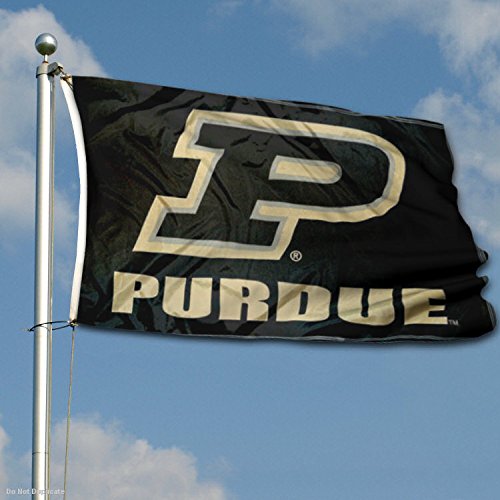 College Flags & Banners Co. Purdue Boilermakers Slanted P Double Sided Flag - 757 Sports Collectibles