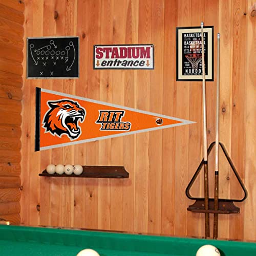 College Flags & Banners Co. RIT Tigers Pennant - 757 Sports Collectibles