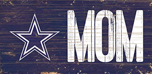 Fan Creations NFL Dallas Cowboys Unisex Dallas Cowboys Mom Sign, Team Color, 6 x 12 - 757 Sports Collectibles