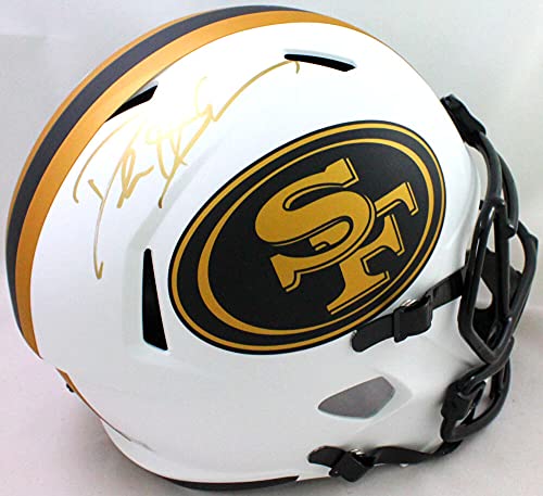 Deion Sanders Signed San Francisco 49ers Lunar Speed F/S Helmet- BA W Holo Gold - 757 Sports Collectibles