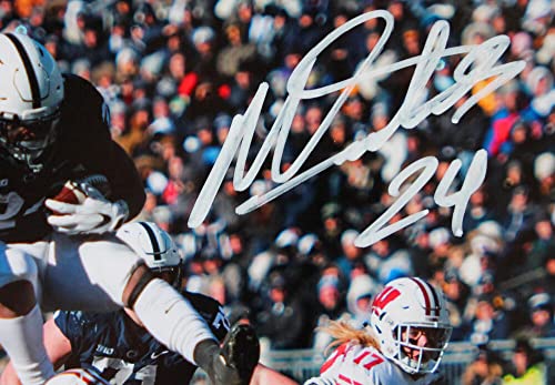 Miles Sanders Autographed Penn State 8x10 HM Jump Photo-Beckett W Hologram White - 757 Sports Collectibles