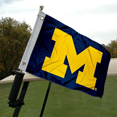 College Flags & Banners Co. Michigan Golf Cart and Boat Flag - 757 Sports Collectibles