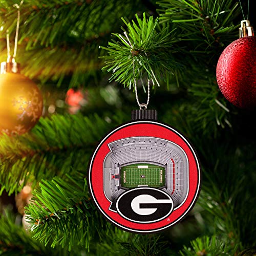 YouTheFan NCAA Georgia Bulldogs 3D StadiumView Ornament - Sanford Stadium - 757 Sports Collectibles