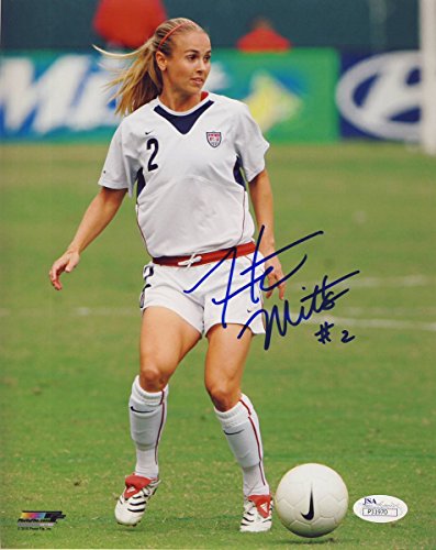 Heather Mitts #2 USWNT Autographed/Signed 8x10 Color Photo JSA 136810