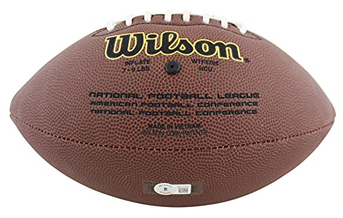 Jaguars Fred Taylor Authentic Signed Wilson Super Grip Nfl Football BAS Witness - 757 Sports Collectibles