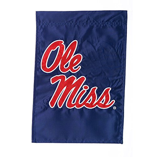 Team Sports America NCAA Mississippi Rebels 17.5'' x 12.5'' Navy Blue Garden Flag - 757 Sports Collectibles