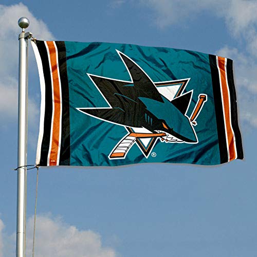 WinCraft San Jose Sharks 3x5 Feet Banner Flag - 757 Sports Collectibles