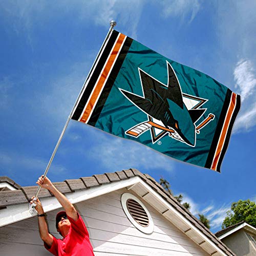 WinCraft San Jose Sharks 3x5 Feet Banner Flag - 757 Sports Collectibles