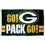 WinCraft Green Bay Packers Go Pack Go 3x5 Flag - 757 Sports Collectibles