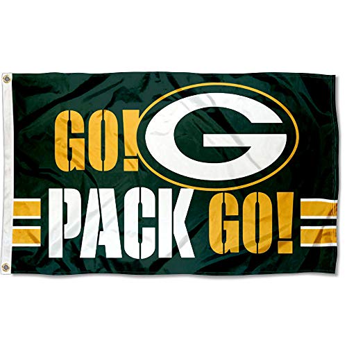 WinCraft Green Bay Packers Go Pack Go 3x5 Flag - 757 Sports Collectibles