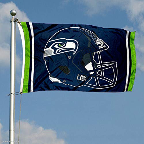 WinCraft Seattle Seahawks New Helmet Grommet Pole Flag - 757 Sports Collectibles