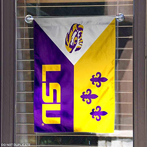 College Flags & Banners Co. Louisiana State LSU Tigers Acadian Garden Flag - 757 Sports Collectibles