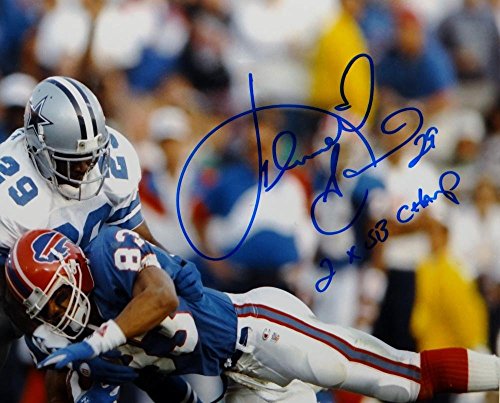 Kenny Gant Autographed 8x10 Cowboys Against Bills Photo W/ SB Champ- JSA W Auth - 757 Sports Collectibles