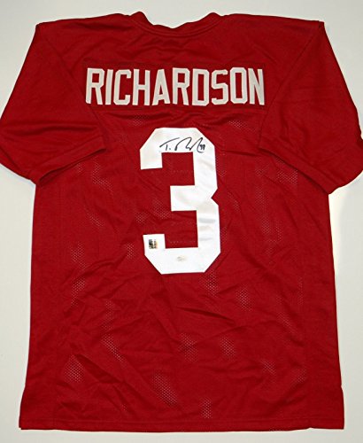 Trent Richardson Autographed Maroon Jersey- JSA Authenticated