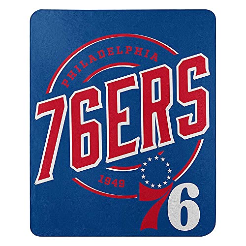 NORTHWEST NBA Philadelphia 76ers Fleece Throw Blanket, 50" x 60", Campaign - 757 Sports Collectibles