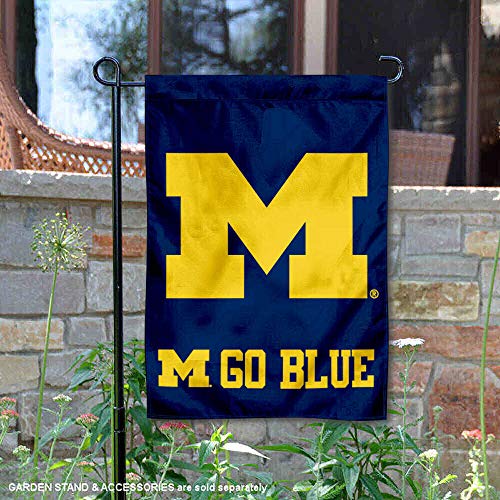Michigan Wolverines Go Blue Garden Flag and Yard Banner - 757 Sports Collectibles