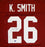 Kevin Smith Signed Maroon College Style Jersey w/ Insc- The Jersey Source Auth 2 - 757 Sports Collectibles