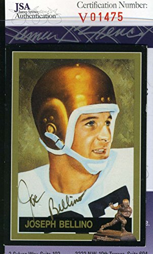 KHW HALL OF FAME GALLERY JOE BELLINO Heisman Collection JSA Coa Authentic Autographed Hand Signed