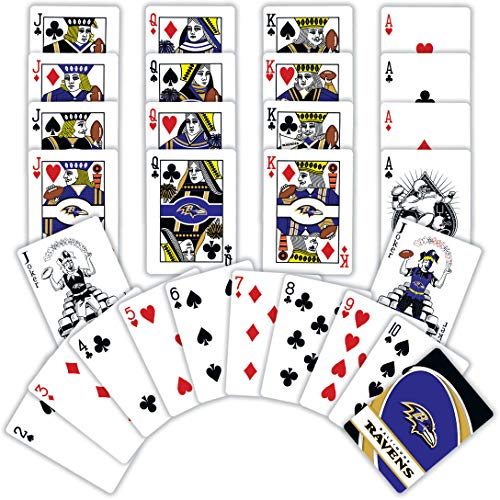 MasterPieces NFL Baltimore Ravens Playing Cards, 2.5" x 3.5" - 757 Sports Collectibles