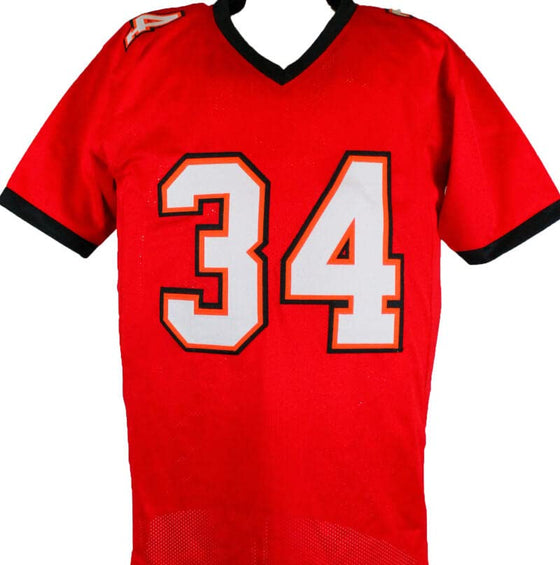 Dexter Jackson Autographed Red Pro Style Jersey w/SB MVP-Prova Auth Black - 757 Sports Collectibles