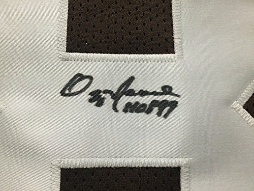 Framed Autographed/Signed Ozzie Newsome"HOF 99" 33x42 Cleveland Browns Brown Football Jersey JSA COA - 757 Sports Collectibles