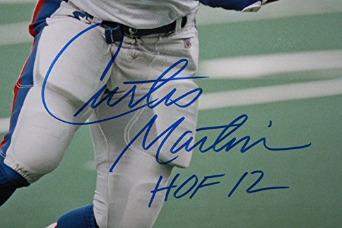 Curtis Martin Autographed 16x20 Vertical Running Photo- JSA Authenticated - 757 Sports Collectibles