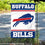 WinCraft Buffalo Bills White Logo Garden Flag Double Sided Banner - 757 Sports Collectibles