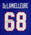 Joe DeLamelleure Autographed Blue Pro Style Jersey HOF Insc TheJerseySource Auth - 757 Sports Collectibles