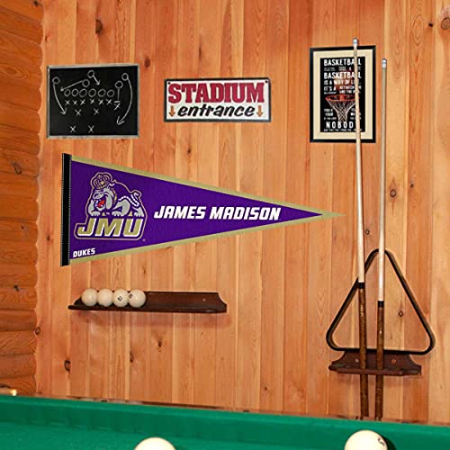 College Flags & Banners Co. James Madison Dukes Pennant Full Size Felt - 757 Sports Collectibles