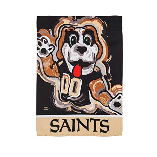 Team Sports America New Orleans Saints Suede Garden Flag 12.5 x 18 Inches Justin Patten - 757 Sports Collectibles