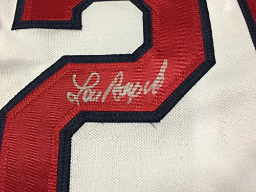 Autographed/Signed Lou Brock St. Louis White Baseball Jersey JSA COA - 757 Sports Collectibles