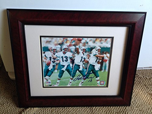 Dan Marino Signed Autograph Football 8x10 Photo Framed AUTO Autographed PSA/DNA